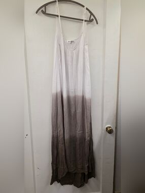 Bali Queen Ombre Maxi Dress Boho Beach Resort Flowy S/M